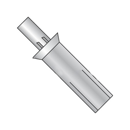 Newport Fasteners Drive Pin Rivet, Countersunk Head, 1/8 in Dia., 1/4 in L, Aluminum Body, 1000 PK 552375